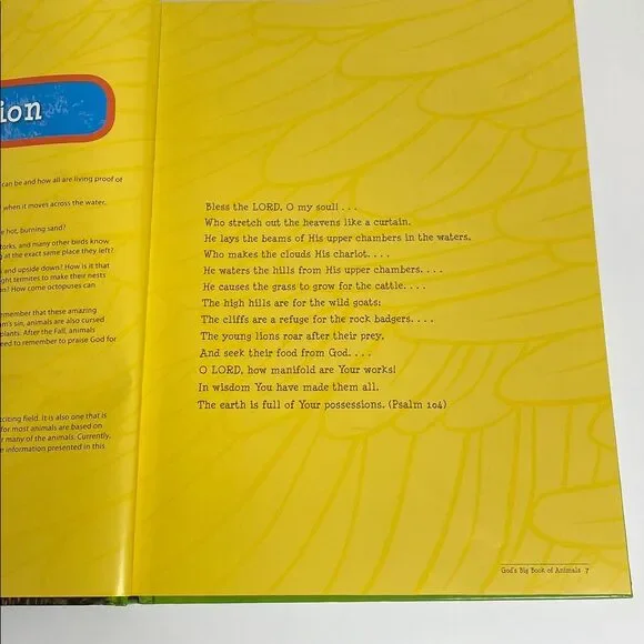 Master Books God's Big Book of Animals - Educational Book for Kids-Homeschool - Picture 7 of 16